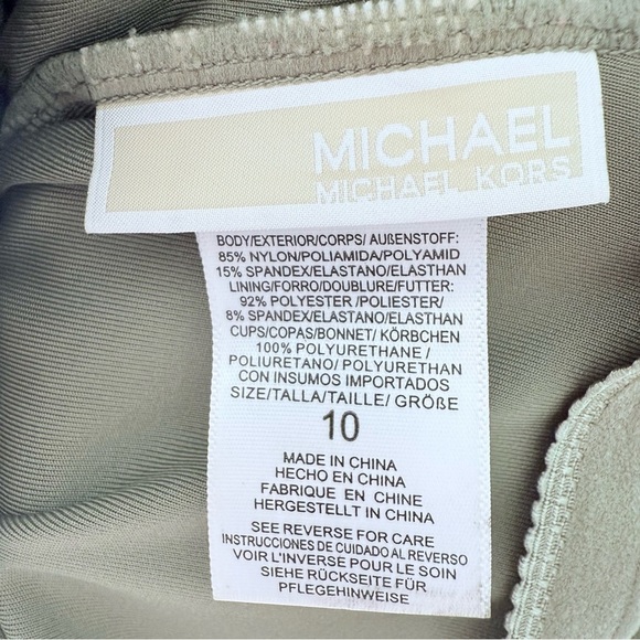 Michael Kors Army Green bodysuit Women’s Size 10 - Picture 6 of 7